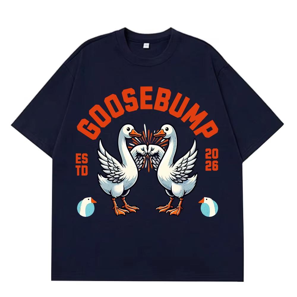 Funny Silly Goose Meme TShirt Men Women Hiphop Vintage Tshirt Shortsleeved Top Pure Cotton Hip Hop High Quality Tshirts