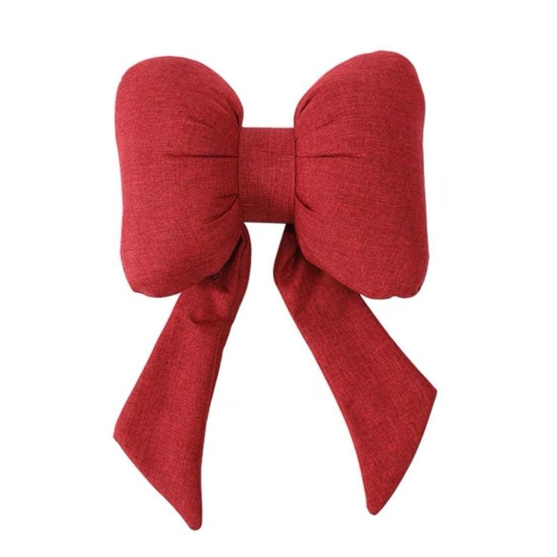 Lumbar Support Pillow Middle/Lower Back Support Bowknot Cushion Used for Car Seats, Office Chairs, Recliners