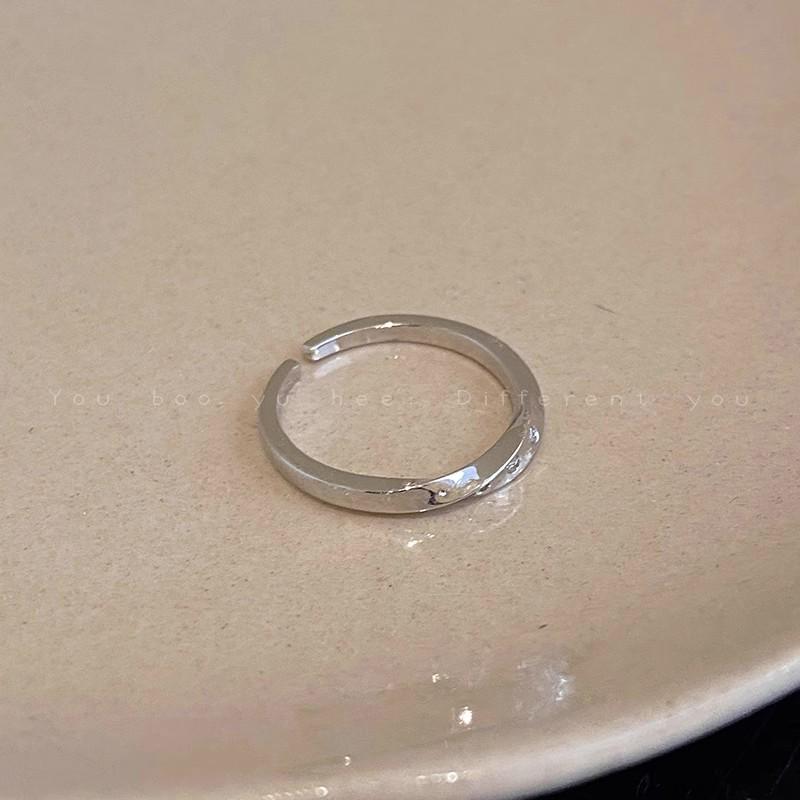 Koreanisches Zirkon-Liebesring-Set – luxuriöse, schlichte Statement-Ringe für einen vielseitigen Stil