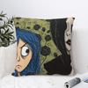 Coraline The Secret Door Pillow Case Fantasy Movie Cushion Covers Polyester Decorative Throw Pillow Case Cover for Sofa 40x40cm