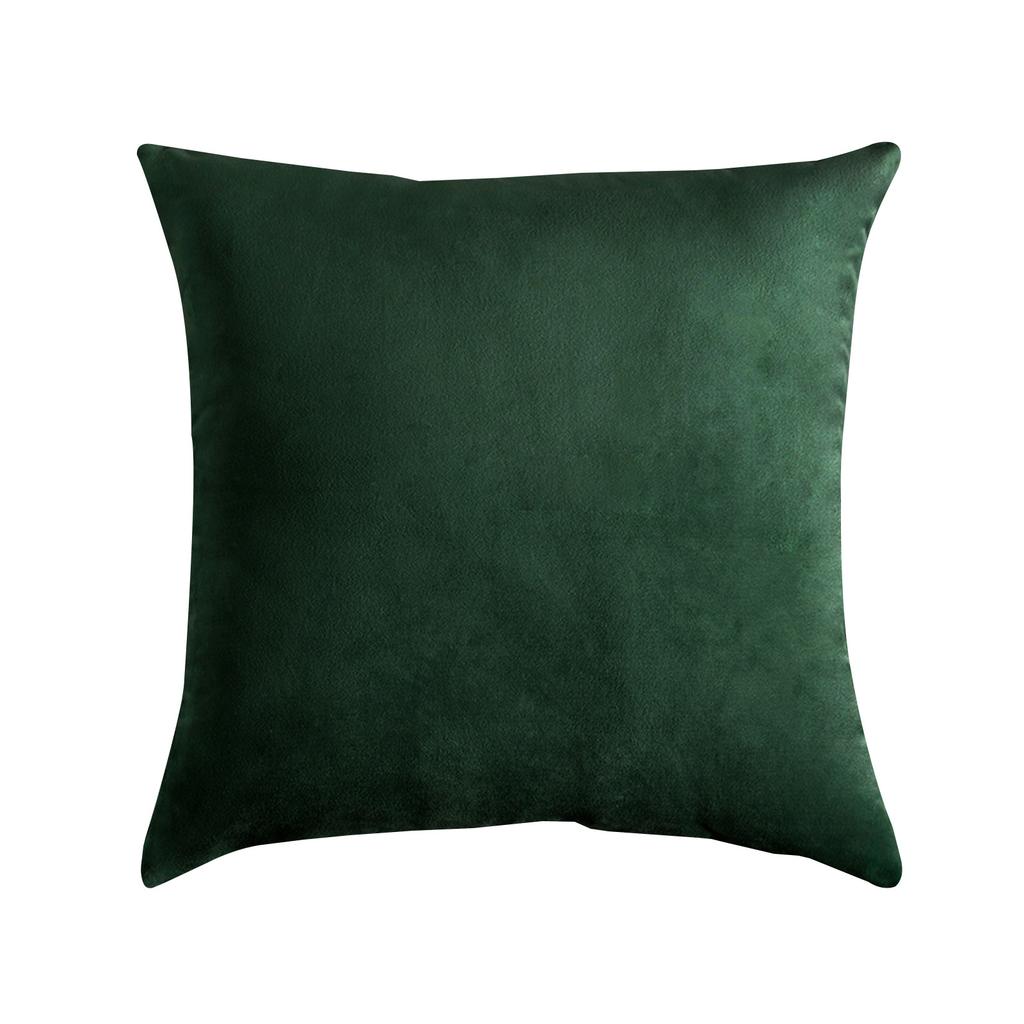Decorative Pillowcase, Velvet, Bottle Green