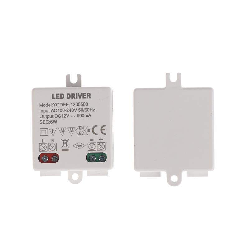 Блок живлення DC12V 24V Постійна напруга Комутований 3W 6W 12W Освітлення Світлодіодний Трансформатор 250 500mA 600 830mA 1.0mA Адаптер живлення