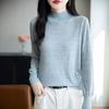Soft and Soft Base Knitted Sweater for Autumn and Winter New Semi-high Neck Loose Inner Layer Sweater for Women
