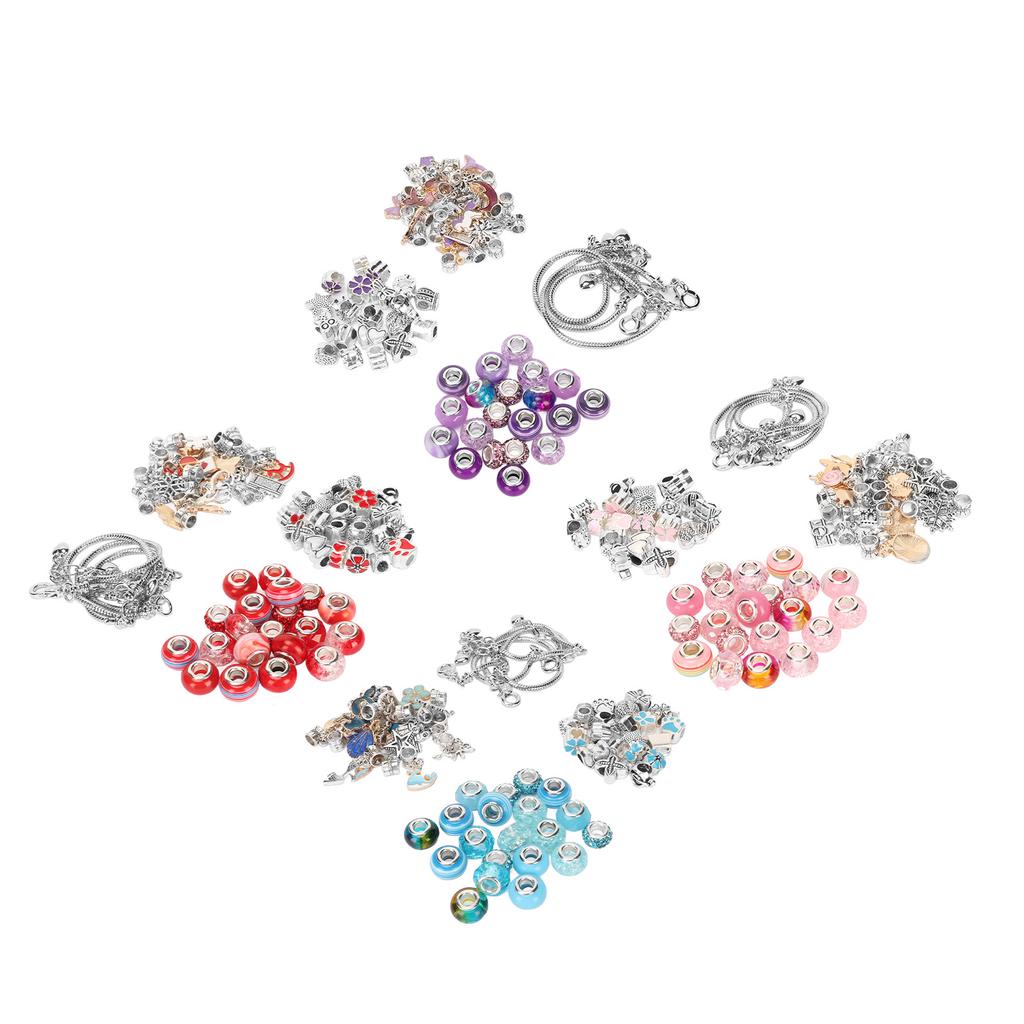 Bracelet Making Kit Exquisite Basic Bracelet Pendant Large Beads Colored Beads DIY Jewelry Making Se