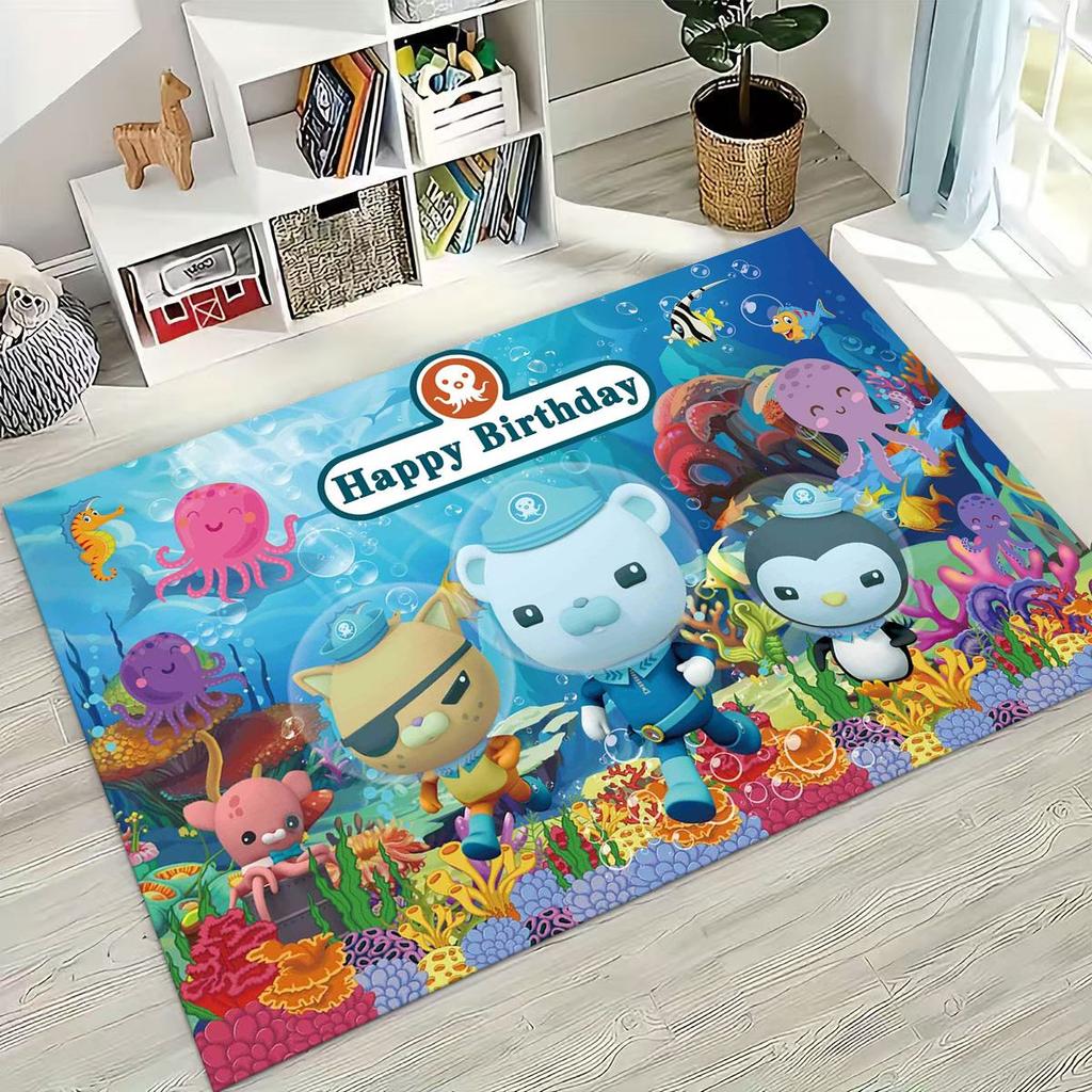 27 Style Octonauts Barnacles Cartoon Rug for Bedroom Living Room Sofa Home Doormat Decor, Large Kids Play Non-slip Floor Mat