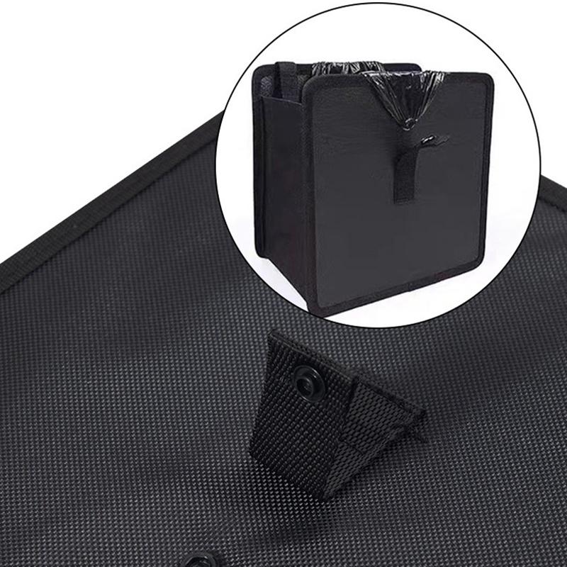 1Pcs Car Mounted Garbage Bin Portable Hanging Garbage Basket Rear Storage Compartment Waterproof Garbage Bin Storage Box