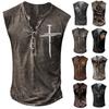 Mens Summer Surf Beach Tank Top Large Size Casual Breathable Sleeveless Top Loose  Print Tank Top Man Shirt