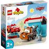 LEGO DUPLO Lightning McQueen and Mater Car Wash Toy, a great gift for birthdays, Christmas, and educational toys for boys and girls ages 18 months, 2