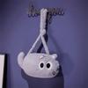 Big Eyes Cartoon Cat Crossbody Bag Soft Plush Cat Plush Toy Doll Bag Cat Plush Shoulder Bag  Kids