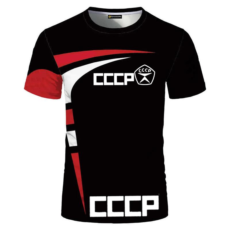 Russia Men's T-shirt Summer Casual Round Collar Russian Flag Short-sleeved Tops Tees Men Clothing Oversized T Shirts Streetwear