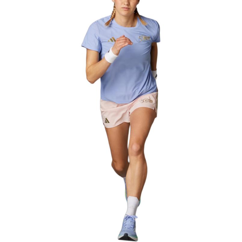 New Adidas FW24 T Shirt Women's Blue JF0836