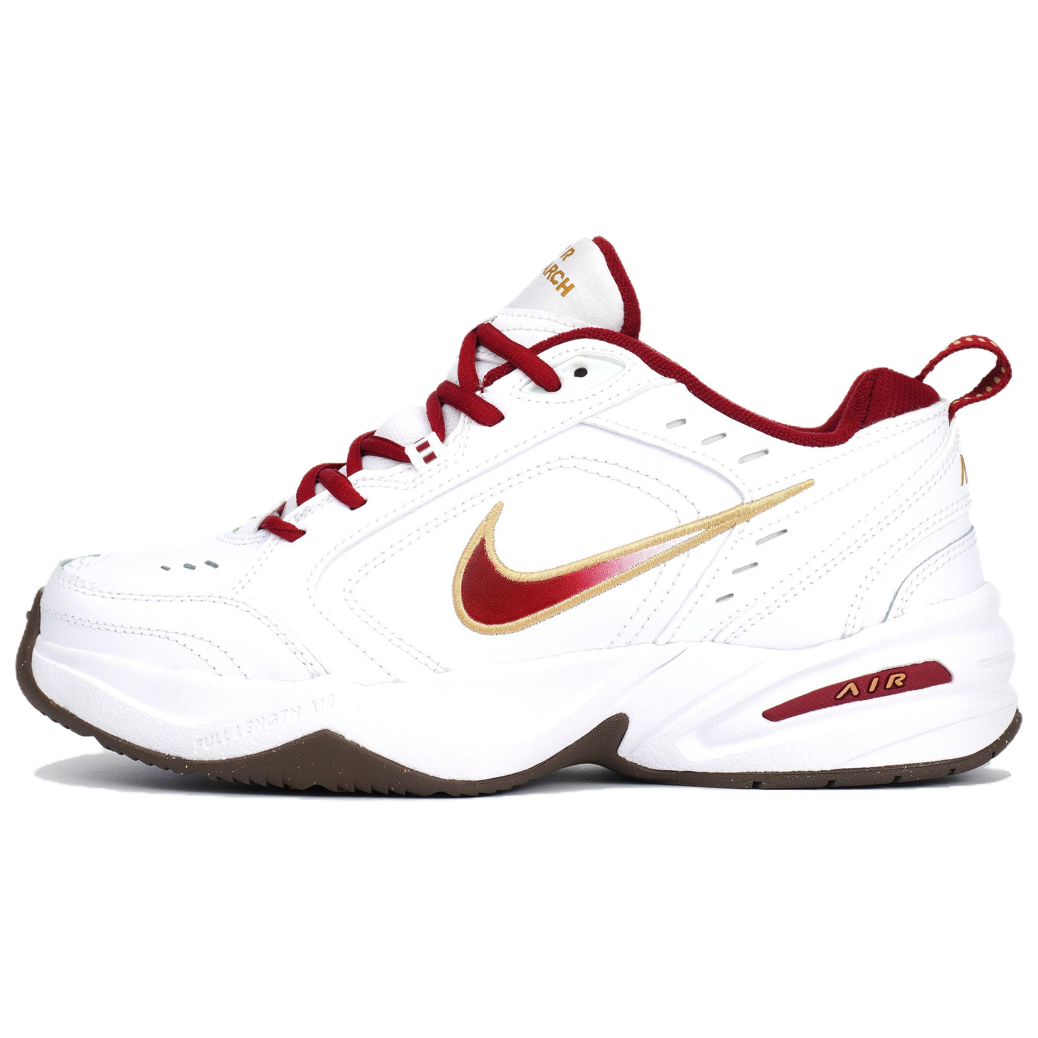 

Nike Air Monarch 4 Slip Resistant Abrasion Resistant Low top Casual Shoes Unisex Red White IB4607-171(Team628-) 39
