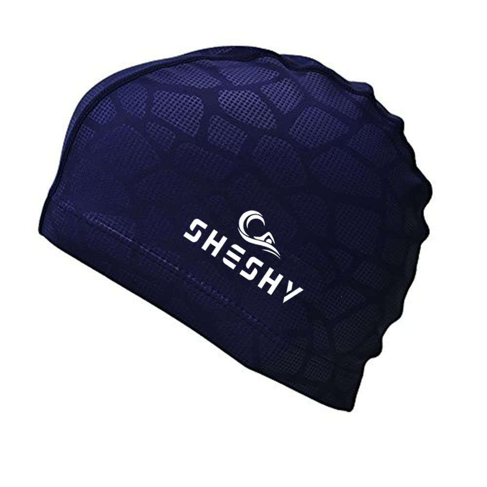 SheShy Flexible Men's Waterproof Moisture Proof Adult Size Swimming Cap