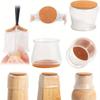 4pcs Chair Leg Floor Protectors, Silicone Chair Leg Covers, Small Floors Felt Pads Reduce Noise, Furniture Accessories