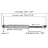 2pcs 200-380N 195mm 8mm Car Gas Strut Bars Gas Spring Hood Support Rod Shock Lift for RV Bed Window Bus Caravans