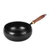 Handcrafted Zhangqiu Iron Belly Wok: Uncoated, Non-stick, Small Iron Frying Pan for Household Use.
