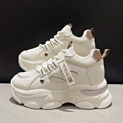Breathable Chunky Sneakers Women Fashion Thick Sole Platform Sport Shoes for Women Spring Zapatillas De Deporte Tenis Feninino
