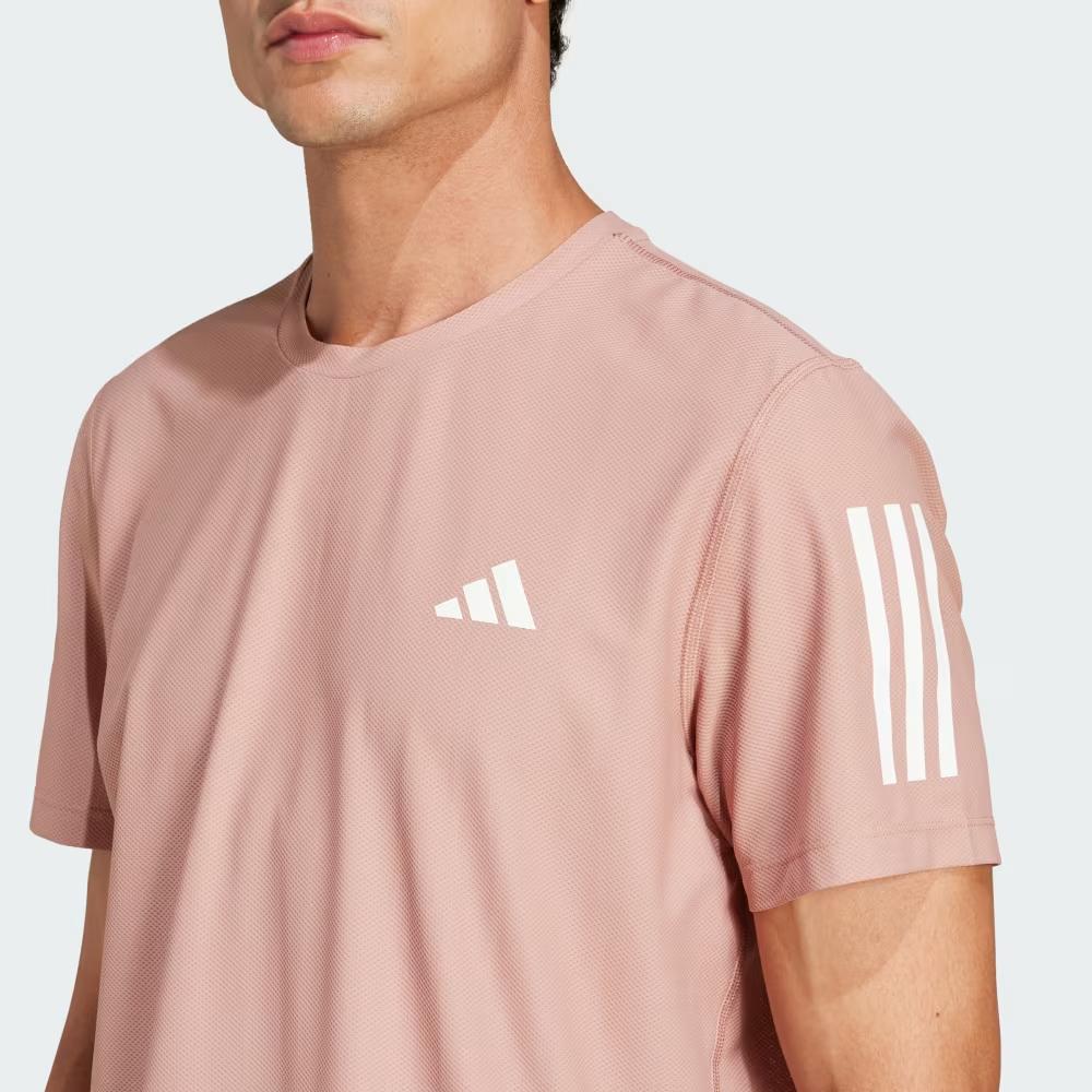 Adidas Comfortable Durable Simple Suitable Short Sleeve T-Shirt Men Tops Pink JC9792
