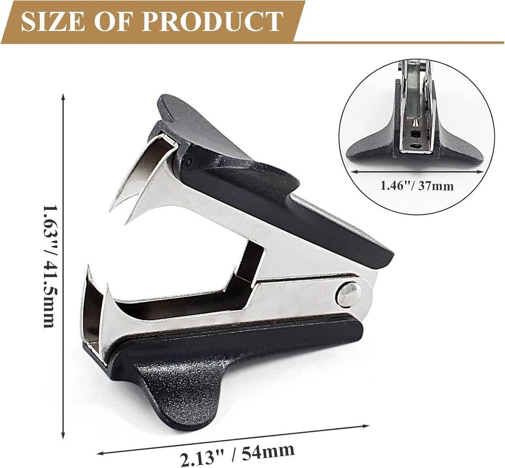 3 Pcs Staple Removers, Staple Puller Remover Tool for Office School Home,Black