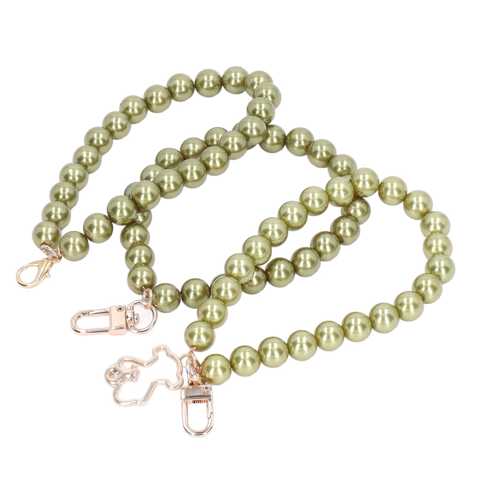3Pcs 12mm Pearl Bracelet 3  s Delicate Color Pearl Mobile Phone Case Key Chain Bag Hanging Chain Pearl Beads Bracelet
