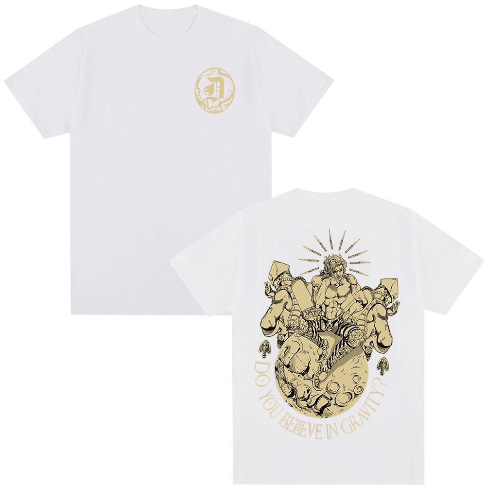 Japanese Anime Jojo Bizarre Adventure Tshirt Dio Brando Manga Graphic Tshirts Mens Women Cotton Casual Oversized T Shirt Tops