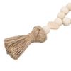 Light Brown Farmhouse Wooden Bead Strand Hanging Tassel Bead Ornament  Tray Tabletop Bead Layout