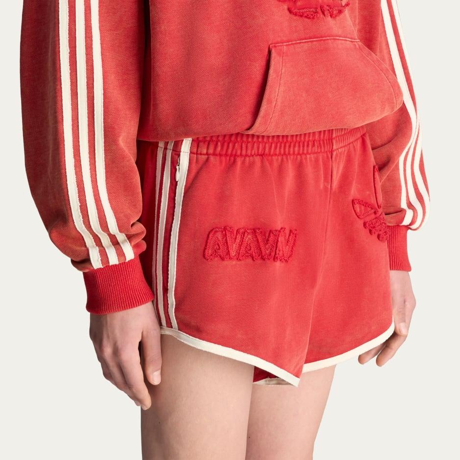 Adidas Originals X Avavav Collaboration SS25 Boxing Comfortable Versatile High-Waisted Fashion Sports Shorts Unisex shorts Red JP4860