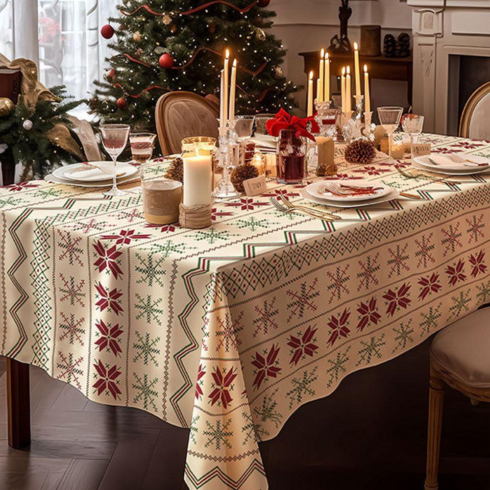 100*140cm Christmas Decorative Table Cover Thickened Tablecloth  New Year Party Supplies