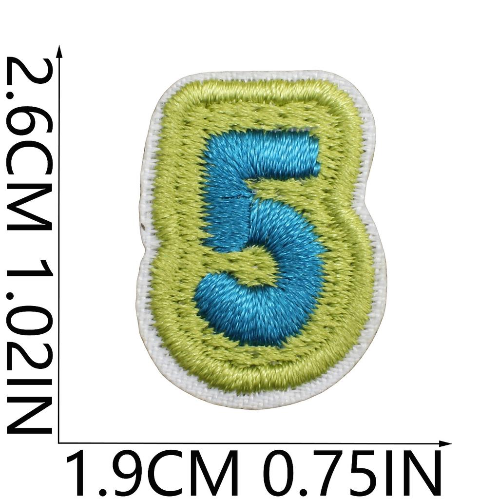 English Letter Embroidery Cloth Sticker Small Size Diy Pendant Decorative Patch Sticker Love Star Letter Embroidery Chapter Boy