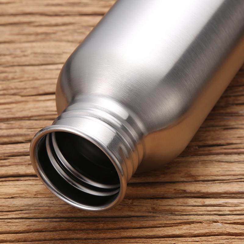 Sport-Wasserflasche im amerikanischen Stil mit weiter Öffnung, 304 Edelstahl, großes Fassungsvermögen, tragbar für den Außenbereich