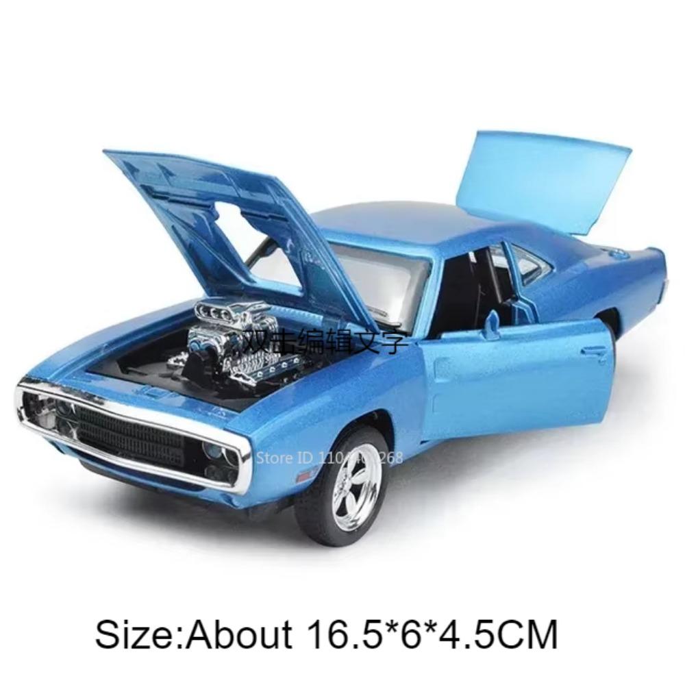 Scale 1:32 Hellcat Police Car Charger Challenger 1970 Model Toy Alloy Diecast Pull Back Sound Light Vehicle for Boys Presents