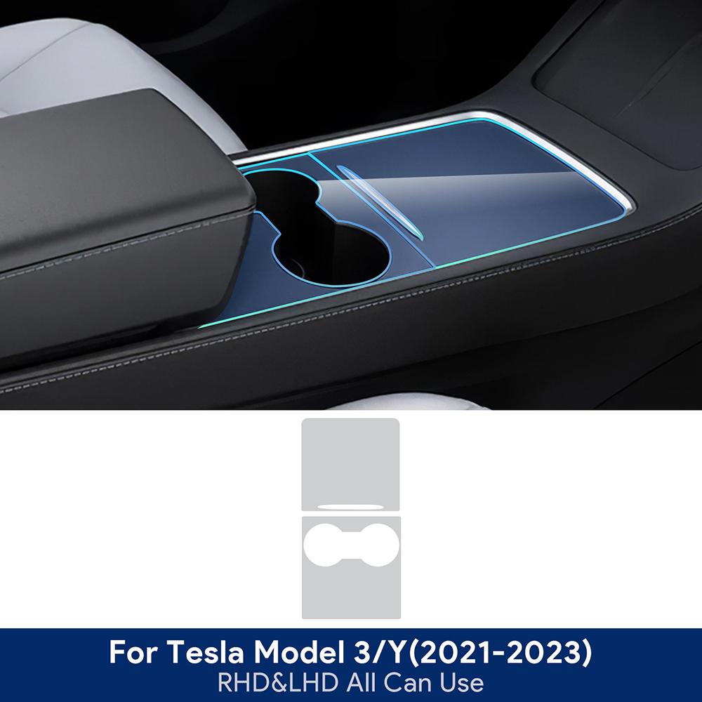 Car Interior TPU Protector Anti-scratch Film For Tesla Model 3/Y - Protective Transparent Anti-tear Stickers Accessories