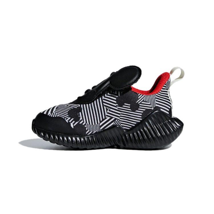 adidas Fortarun Mickey AC I Abrasion Resistant Breathable Low Top Toddler Shoes Black White Infant And Toddler D96916