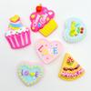 20Pcs New resin Cute Mini Cake Series Flat Back Cabochon Scrapbooking Hair Bow Center Embellishments DIY Accessories G31