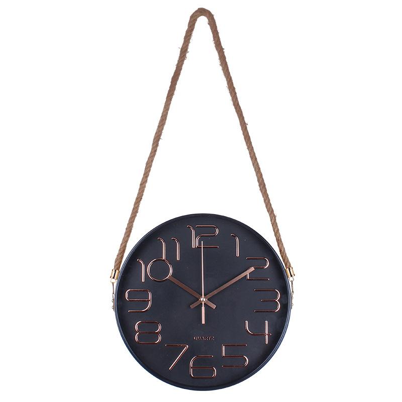 

Часы, Гостиная, Бесшумные настенные часы, Простые и модные настенные часы, Домашние трехмерные цифровые 12 дюймов 30 см sling rope model [style] 6