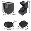 WNJAPAN Watch Winder, Single Automatic Watch Winder, Quiet Operation, Popular Gift, Interior Item, Black Embossed PU Leather, WM-01KU