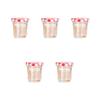 5Pcs 50/150/250/380ML Transparent Glass Pickle Bottle with Lid Multifunctional Strawberry Jam Spice Storage Jar Reusable Empty Food Container