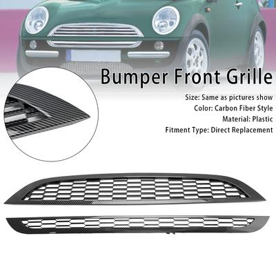 2 Stück Wabengitter Frontgrill Grill Passend für Mini Cooper R50 R52 R53 2002-2006