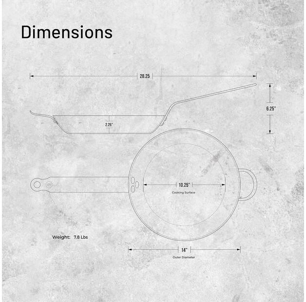 De Buyer Mineral B Element Frying Pan 36 Cm 2.82 L (5610.36)