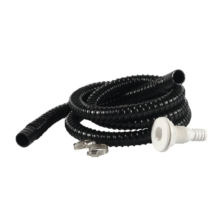 Boat Bilge Drainage System Kit Includes 3/4 Inch Outlet 19mm Clamps And 6 Foot Corrugated Hose For Pump Installation