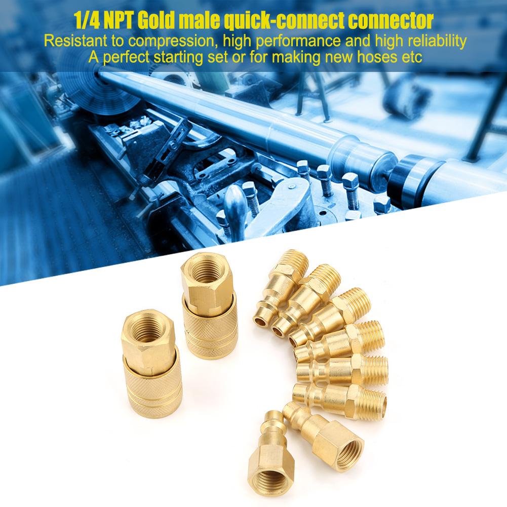 10pcs 1 4  NPT Accessory Line Hose for Air Compressor Quick Hitch Connector Tool