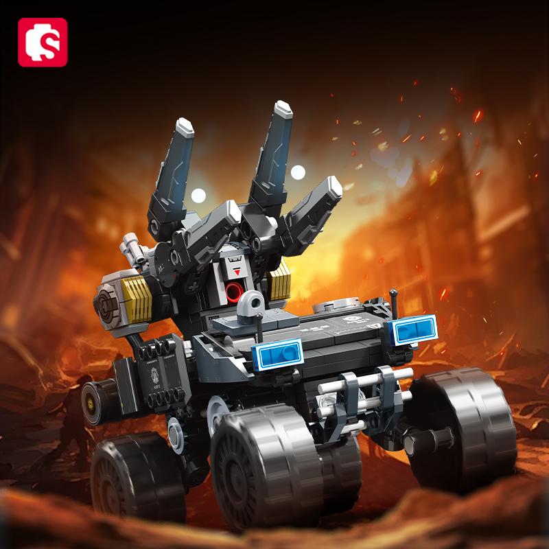 SEMBO BLOCK 412 Teile Die Wandernde Erde Serie MOC Bausteine Militärisches Raketenfahrzeug Spielzeug Jungen Geschenk