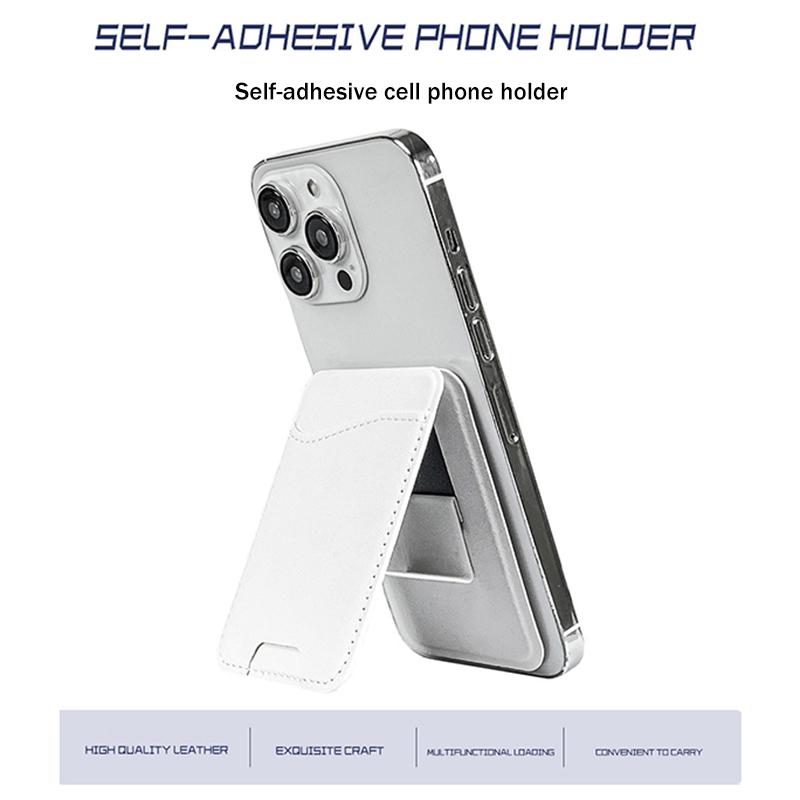 Selbstklebender Kartenhalter PU-Leder Handyhülle mit Geldbörse Ständer Kreditkartenfach für Ip Galaxy Universelles Telefon