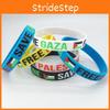 Free Palestine Commemorative Silicone Bracelet With Geometric Design Environmentally Friendly