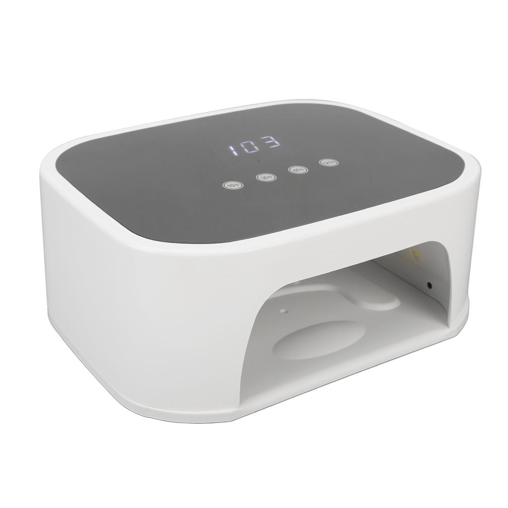 Nail Lamp 168W Large Screen Digital Display 42pcs Light Chips Fast Drying LED Nail Dryer 100‑240V US Plug