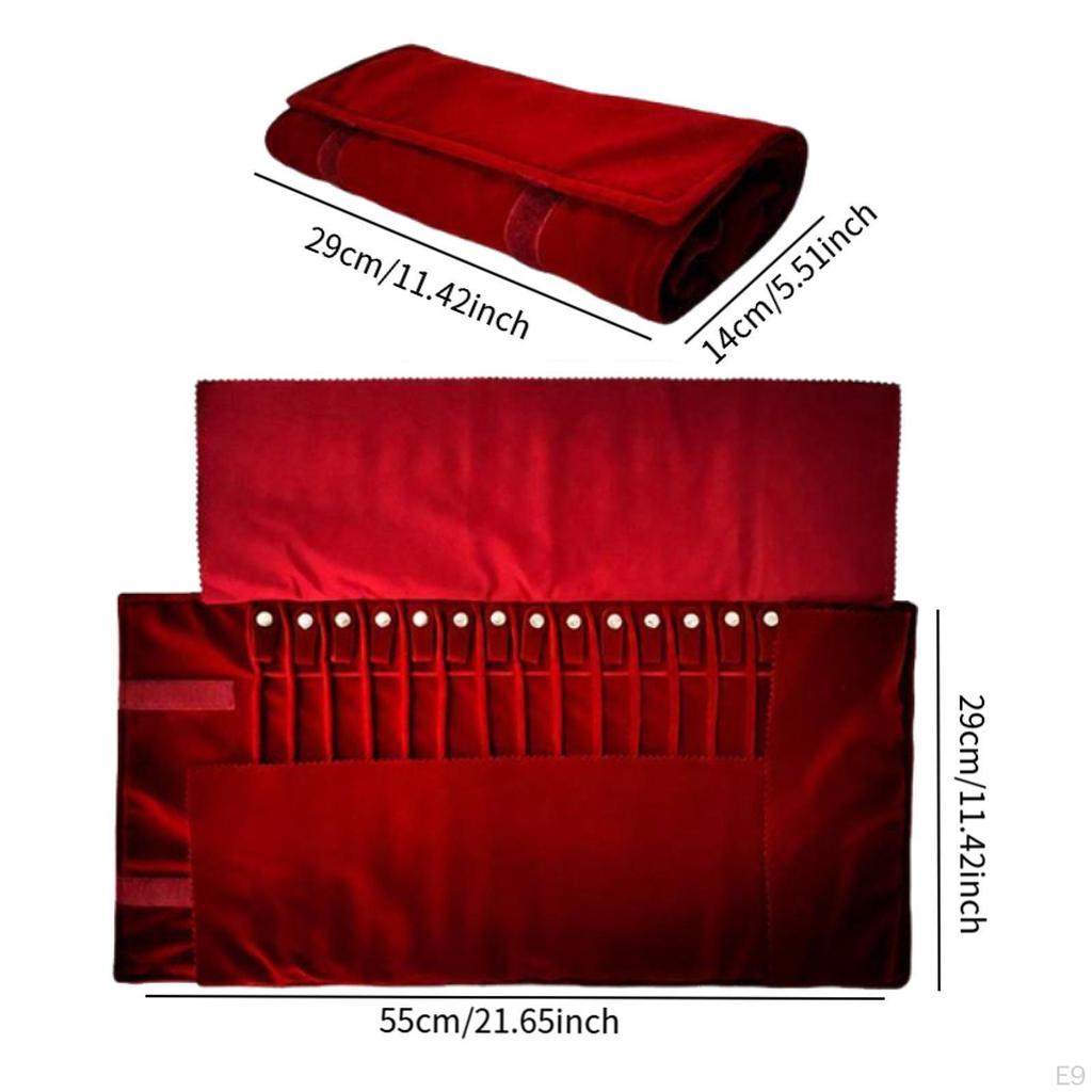 Schmuck Halsketten Organizer Rolltasche Armband Aufbewahrung Große Kapazität Reiseetui für