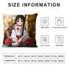 Anime The E-Elusive Samurai Cushion Cover Soft Plush Fabric Double-Sided Printed Sofa Cushion Cover For All Seasons Home Decor
