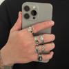 Star Shape Alloy Ring With Vintage Silver Finish For Men And Women