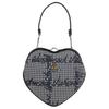 West Queen Removable Handle Embroidered Logo Fabric Tote Bag Women Tote Bag Gray 4B01000DWW011TO302