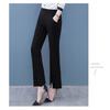 New 2026 Split Flared Pants with Drape Effect, High-waisted Plus-size Cropped Casual Pants